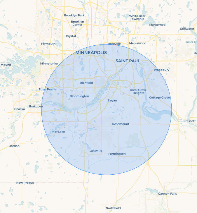 Junk Removal Coverage Map